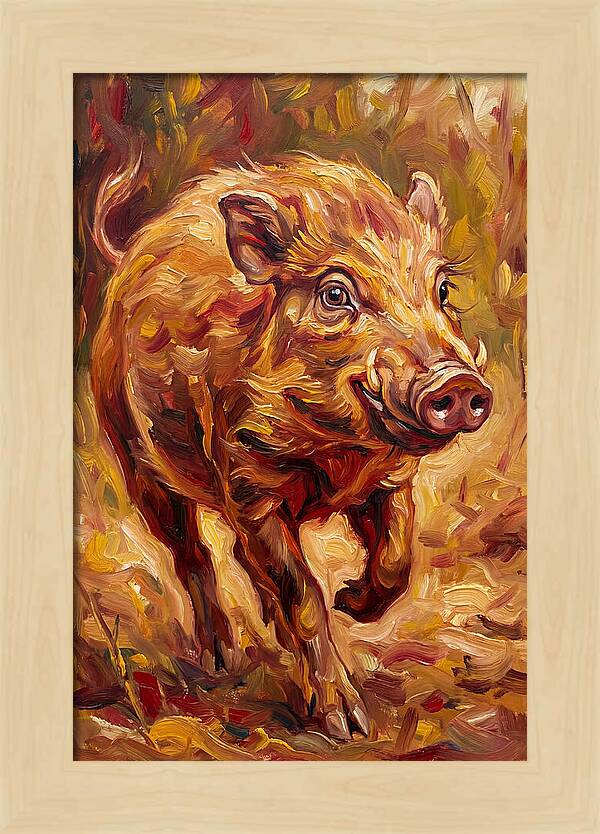 Pygmy Hog In Motion