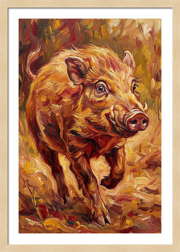 Pygmy Hog In Motion