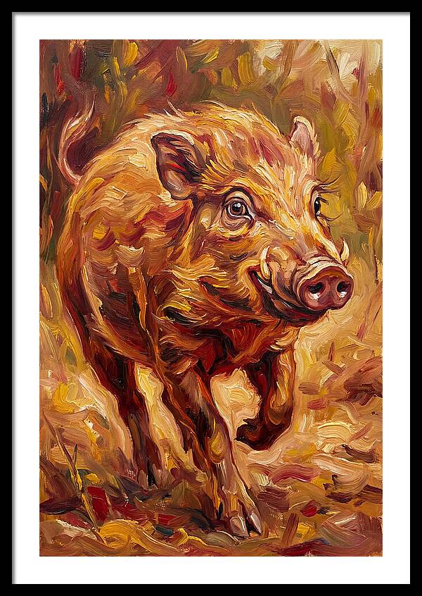 Pygmy Hog In Motion