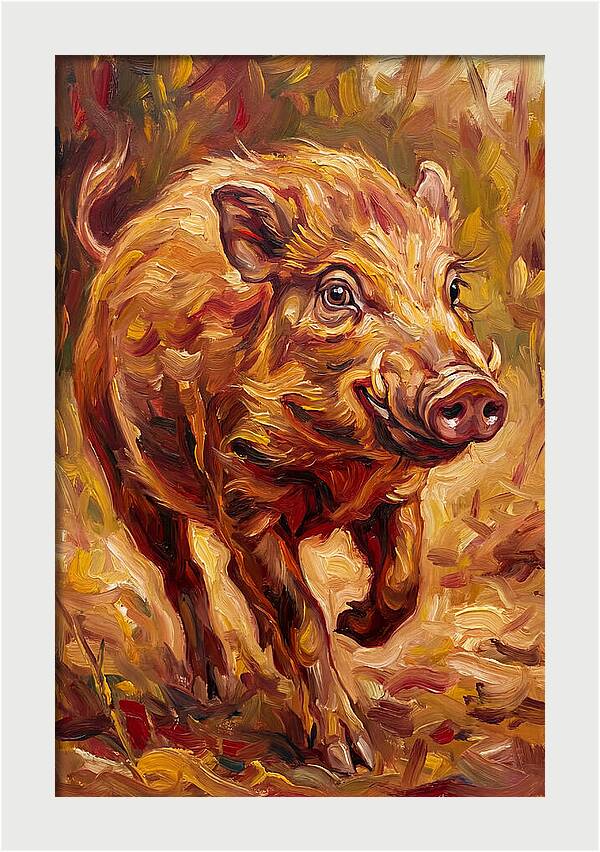 Pygmy Hog In Motion