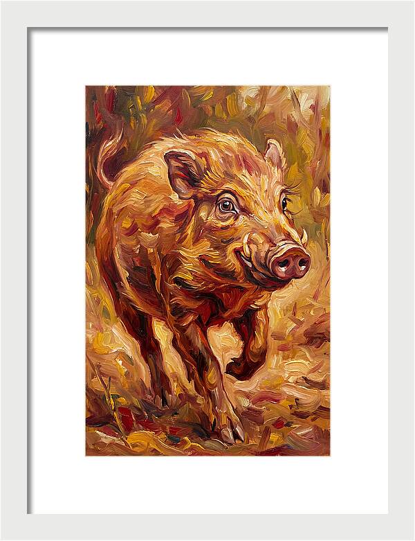 Pygmy Hog In Motion