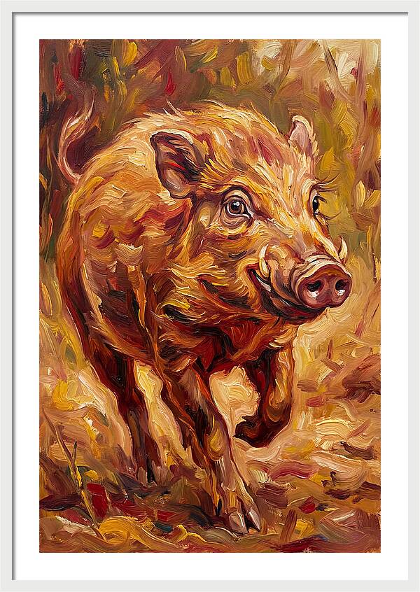Pygmy Hog In Motion