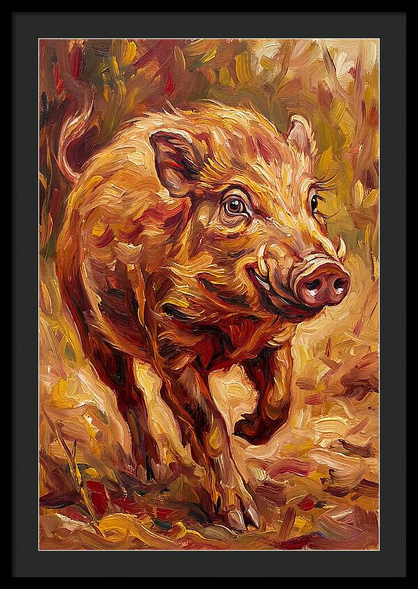 Pygmy Hog In Motion