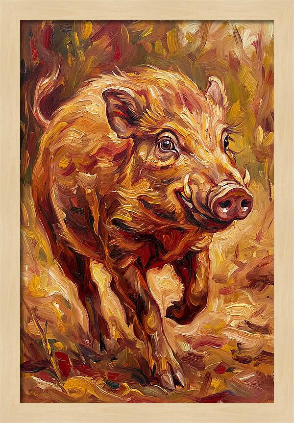 Pygmy Hog In Motion
