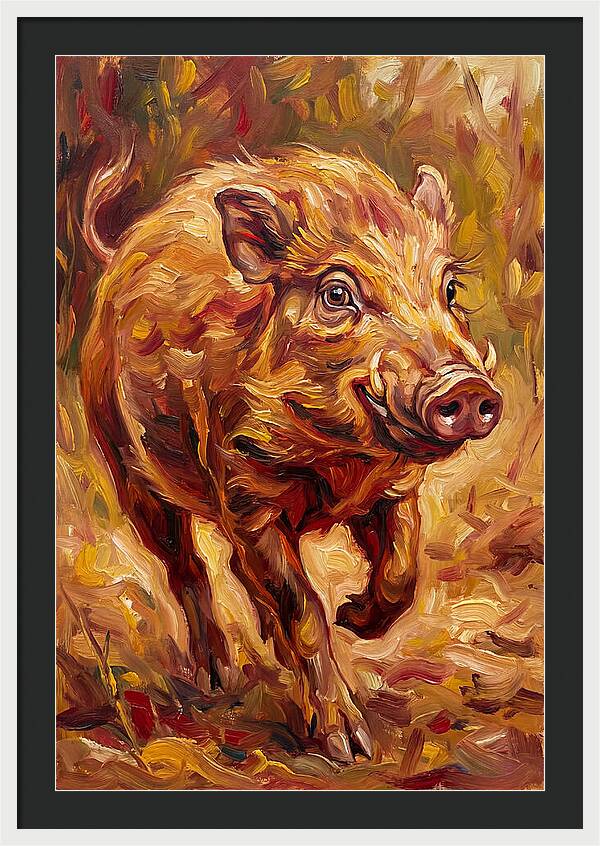 Pygmy Hog In Motion