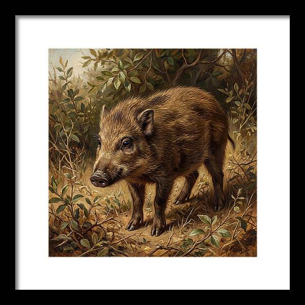 Pygmy Hog In Natural Habitat