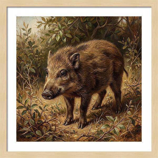 Pygmy Hog In Natural Habitat
