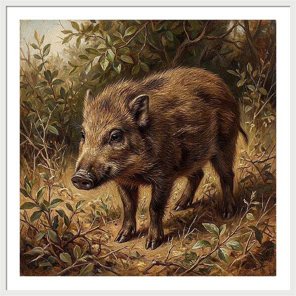 Pygmy Hog In Natural Habitat