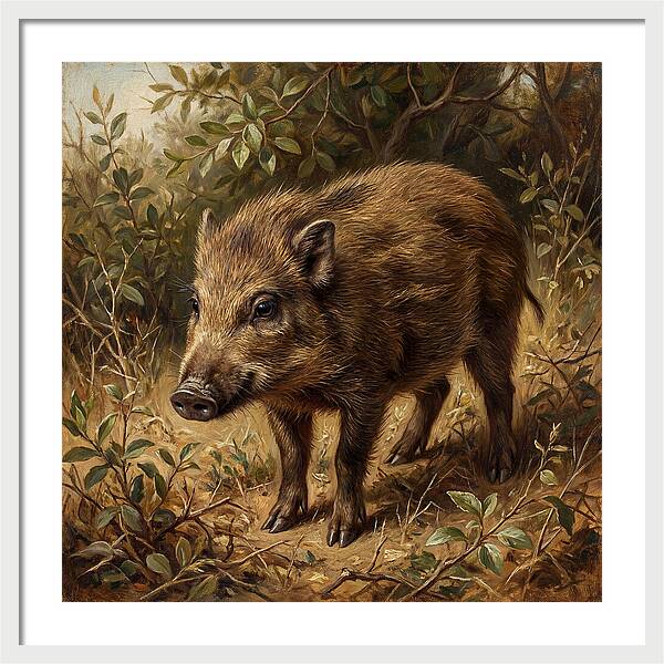 Pygmy Hog In Natural Habitat