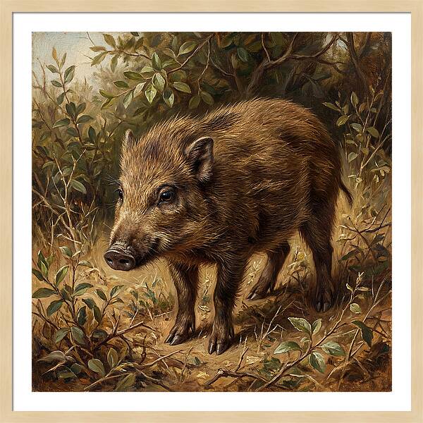 Pygmy Hog In Natural Habitat
