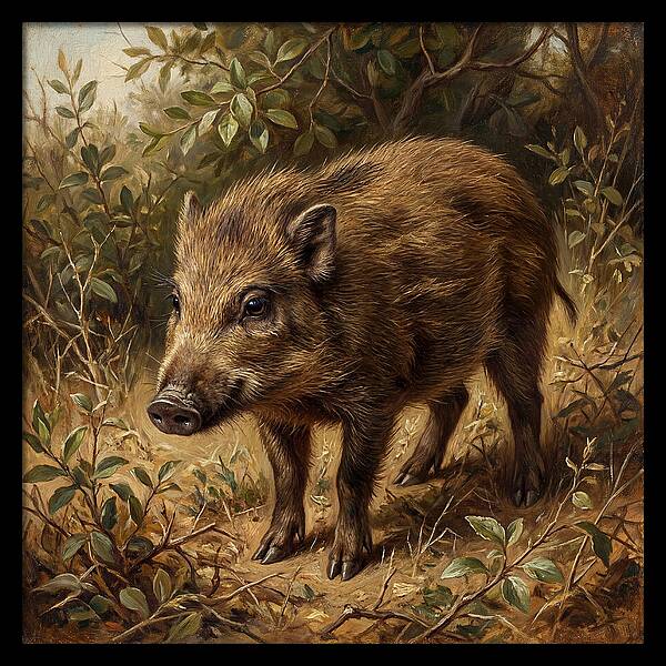 Pygmy Hog In Natural Habitat