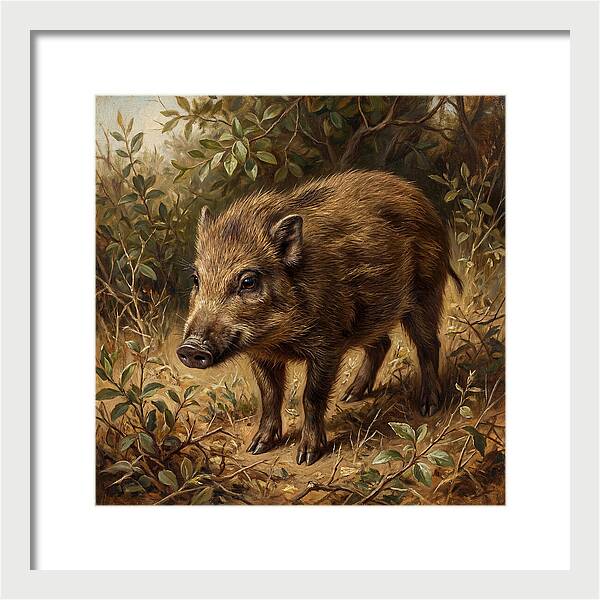 Pygmy Hog In Natural Habitat