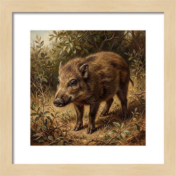 Pygmy Hog In Natural Habitat