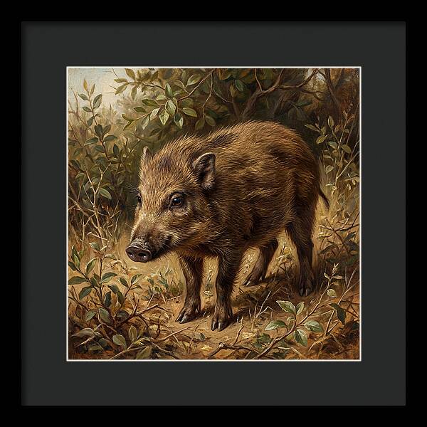 Pygmy Hog In Natural Habitat