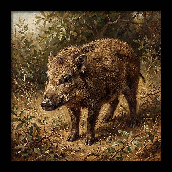 Pygmy Hog In Natural Habitat