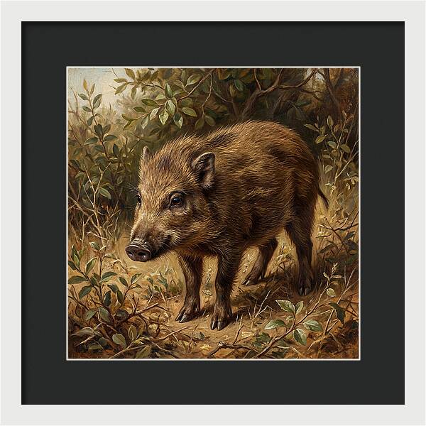 Pygmy Hog In Natural Habitat