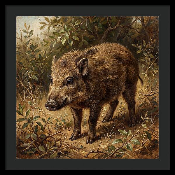 Pygmy Hog In Natural Habitat