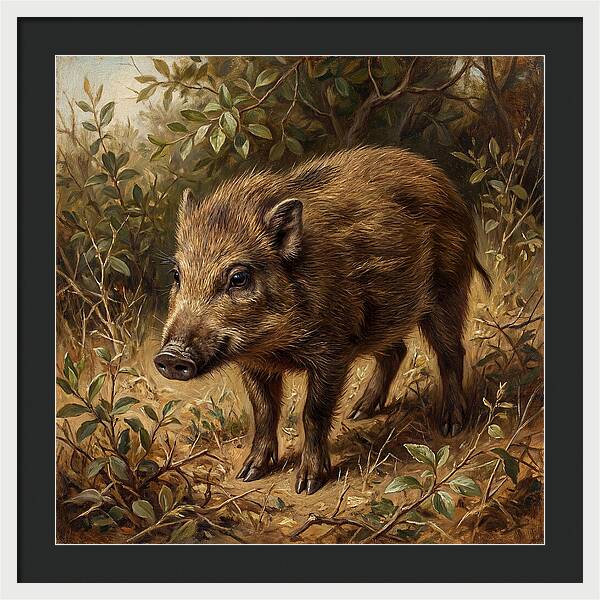 Pygmy Hog In Natural Habitat