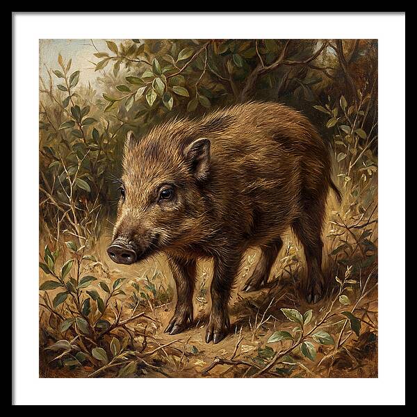 Pygmy Hog In Natural Habitat
