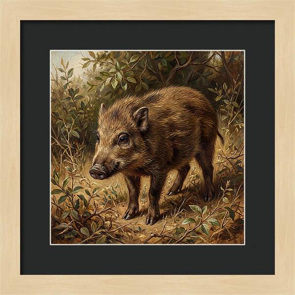 Pygmy Hog In Natural Habitat