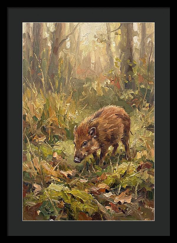 Pygmy Hog In The Forest