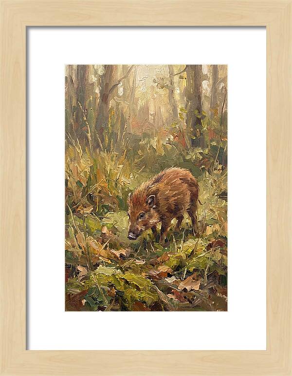 Pygmy Hog In The Forest