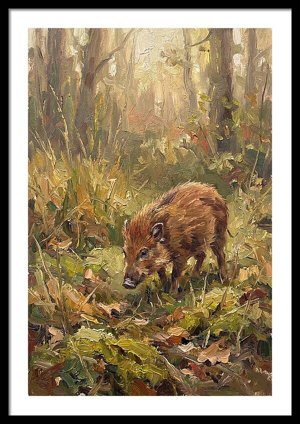 Pygmy Hog In The Forest