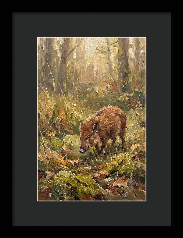 Pygmy Hog In The Forest