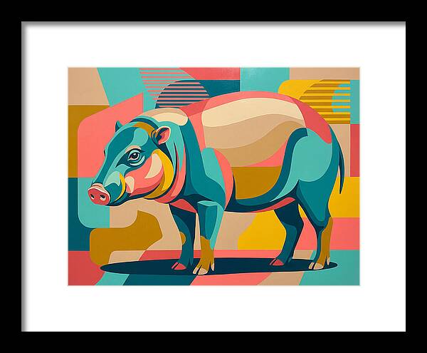 Pygmy Hog In Vibrant Colors
