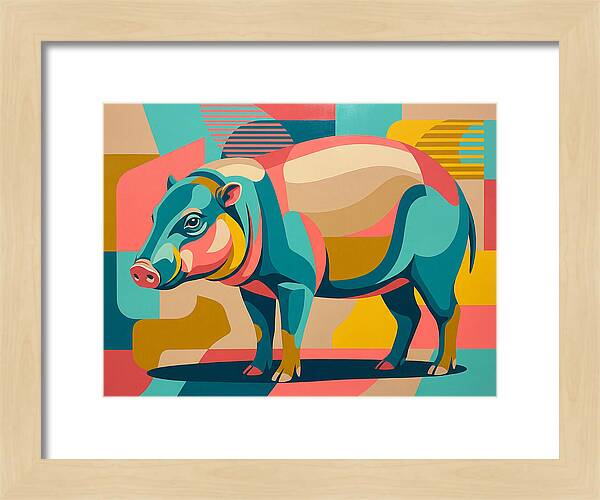 Pygmy Hog In Vibrant Colors