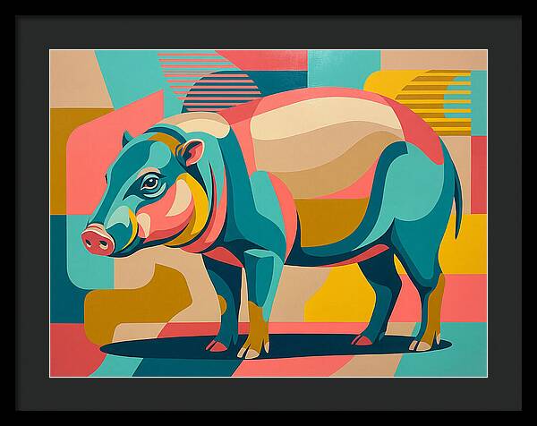 Pygmy Hog In Vibrant Colors