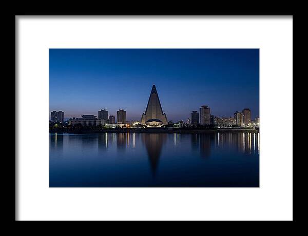 Pyongyang Skyline At Dusk