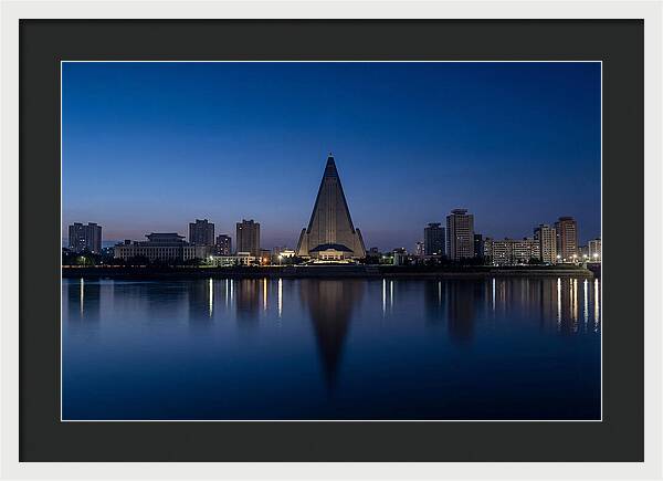 Pyongyang Skyline At Dusk