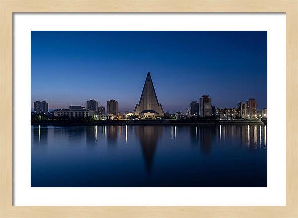 Pyongyang Skyline At Dusk