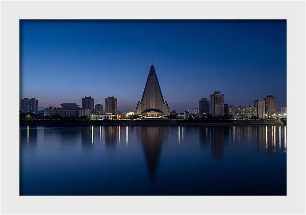 Pyongyang Skyline At Dusk
