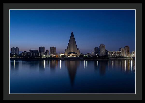 Pyongyang Skyline At Dusk