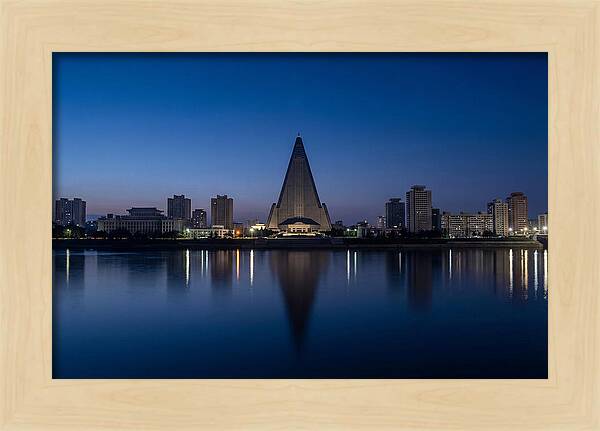 Pyongyang Skyline At Dusk
