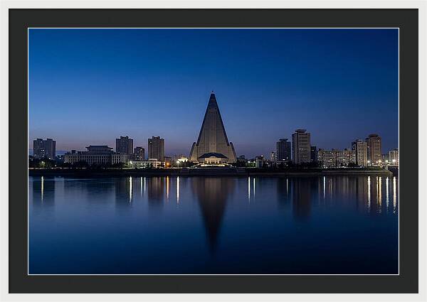 Pyongyang Skyline At Dusk