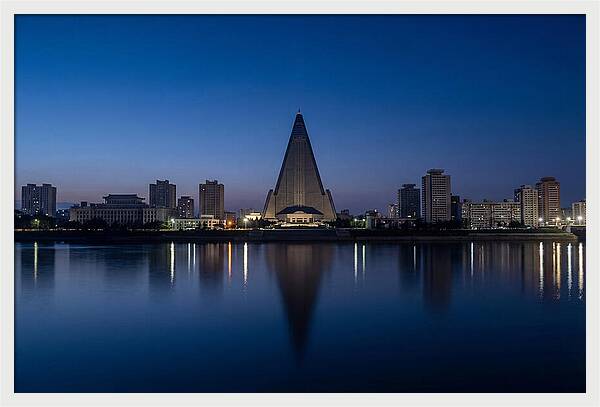 Pyongyang Skyline At Dusk