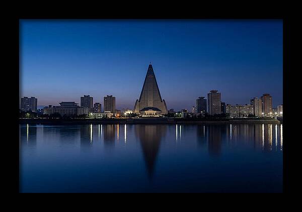 Pyongyang Skyline At Dusk
