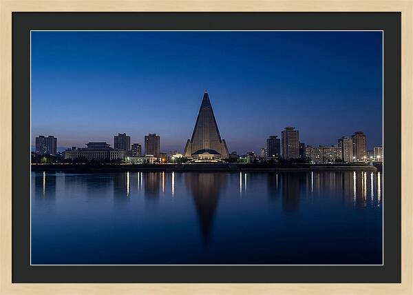 Pyongyang Skyline At Dusk