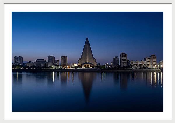 Pyongyang Skyline At Dusk