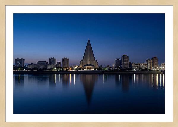 Pyongyang Skyline At Dusk