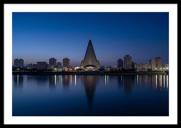 Pyongyang Skyline At Dusk