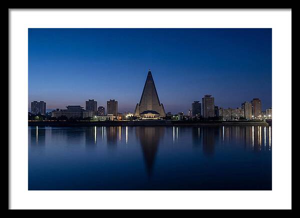 Pyongyang Skyline At Dusk