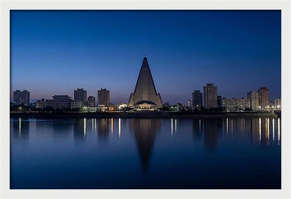 Pyongyang Skyline At Dusk
