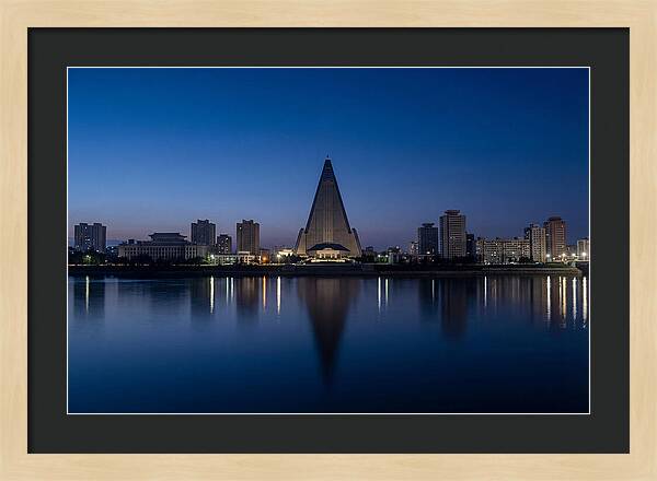 Pyongyang Skyline At Dusk