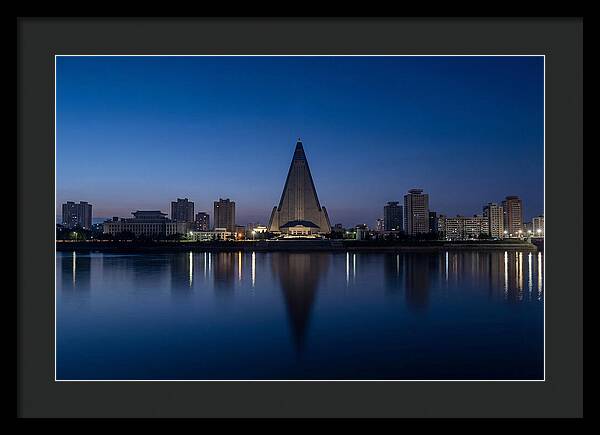 Pyongyang Skyline At Dusk