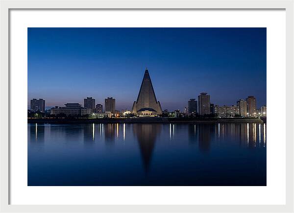 Pyongyang Skyline At Dusk