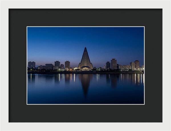 Pyongyang Skyline At Dusk